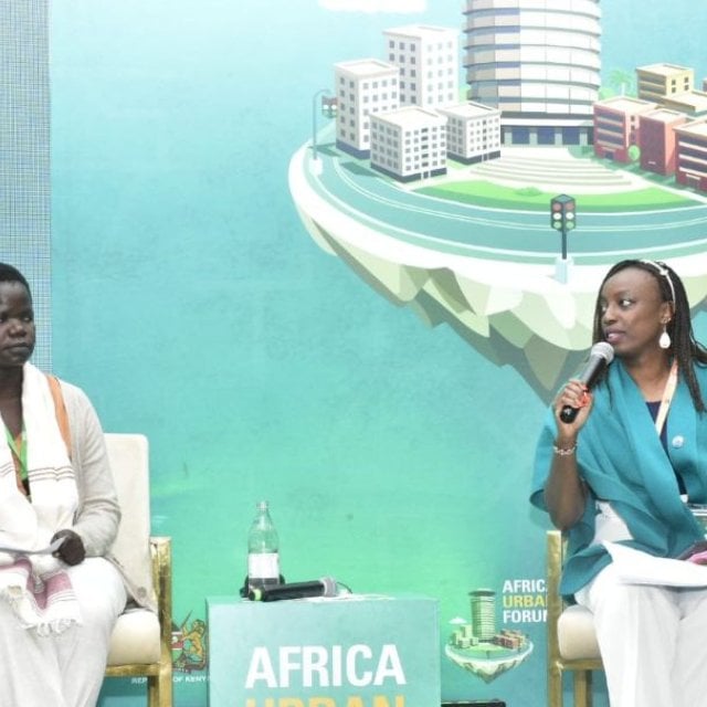 Esther Ngugi at the Africa Urban Forum 2